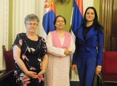 27 March 2018 The members of the Parliamentary Friendship Group with India in meeting with the departing Indian Ambassador to Serbia H.E. Narinder Chauhan
